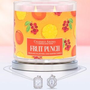 Charmed Aroma Fruit Punch Scented Candle NEW Necklace